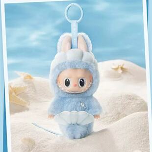 POPMART泡泡玛特LABUBU新加坡限定鱼尾狮搪胶毛绒公仔可爱挂件