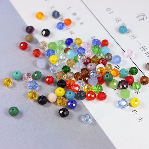 项链饰品配件手工串珠水晶扁珠