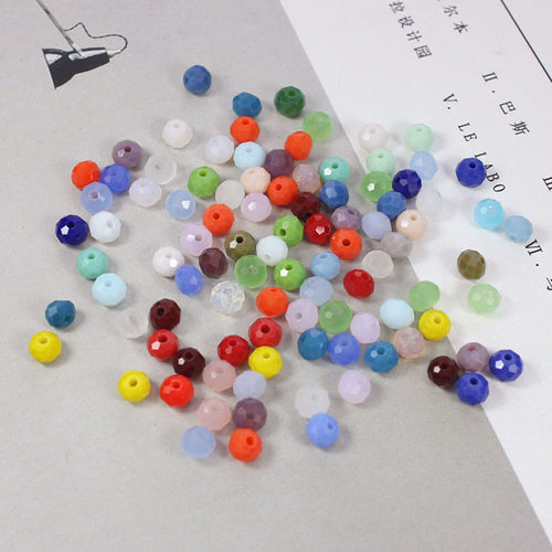 玻璃水晶扁珠散珠子批发