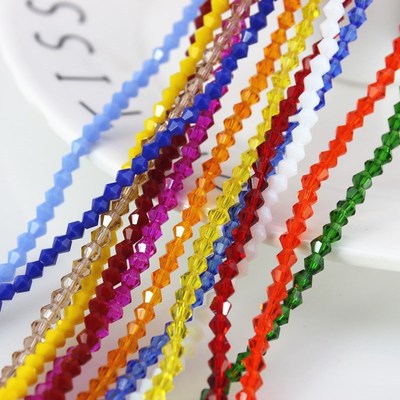 diy玻璃水晶手链项链珠子