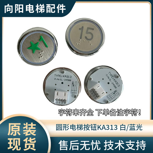 布劳恩电梯按钮KA313蓝白光