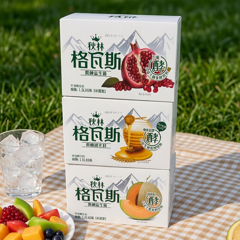 【新口味】秋林格瓦斯益生菌发酵果味/风味/果汁饮料