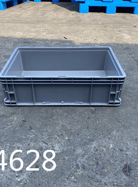 EU4628灰色物流箱600*400*280塑料箱汽配专用箱