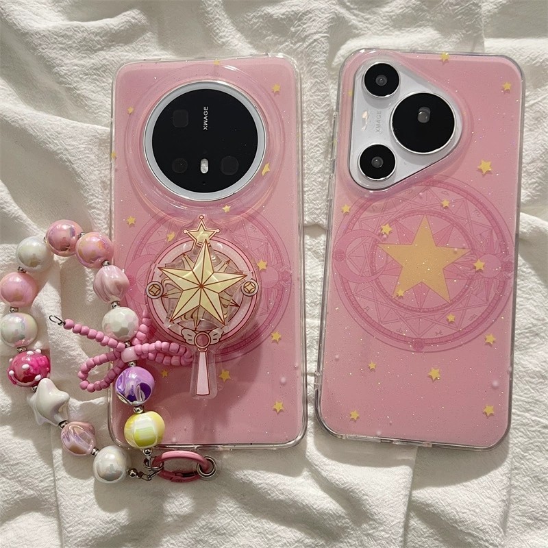 适用华为mate70pro+手机壳可爱少女魔法阵旋转星星旋转魔法棒Pura70日韩p70pro个性mate60pro带支架,3C数码配件,手机保护套/壳,淘宝优惠券,粉丝福利购,淘宝优惠卷