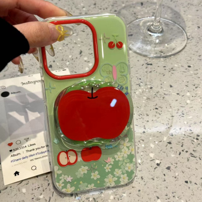 磁吸壳适用iPhone16pro/15手机壳苹果13小清新花朵红苹果房子13promax个性14promax简约15promax硬壳14PRO