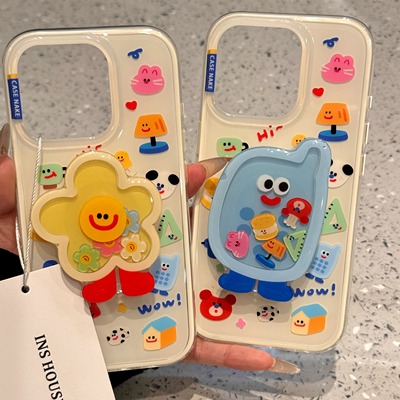 适用iPhone16pro/15手机壳苹果13趣味小动物台灯电话玩具13promax个性14promax简约15promax硬壳14PRO新款