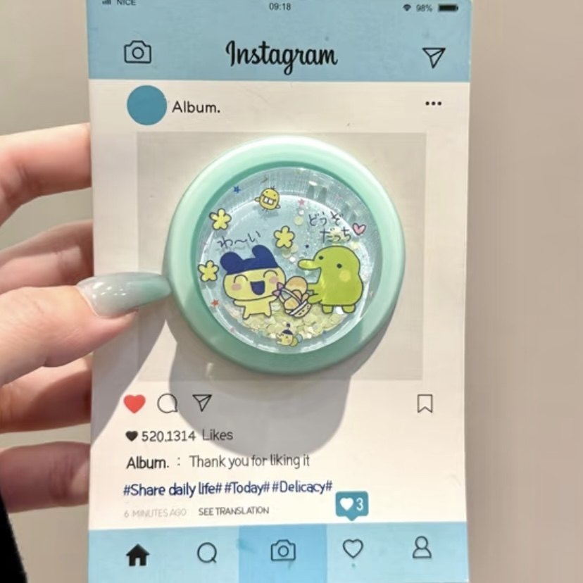 ins拓麻歌子流沙瑶瑶乐磁吸支架适用MagSafe手机强力吸附桌面懒人,3C数码配件,手机支架/手机座,淘宝优惠券,粉丝福利购,淘宝优惠卷