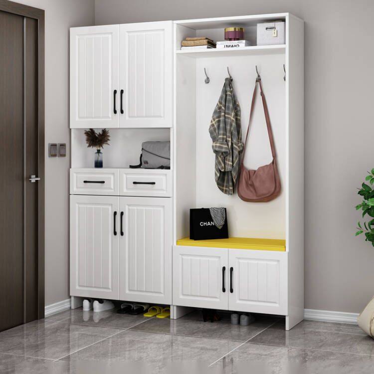 鞋柜家用门口2026新款爆款入户衣帽架玄关柜一体大容量实木储物柜,住宅家具,鞋柜,淘宝优惠券,粉丝福利购,淘宝优惠卷