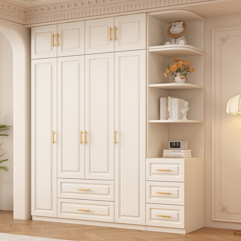 衣柜家用卧室全实木2025新爆款简易组装出租房用儿童衣橱定制柜子