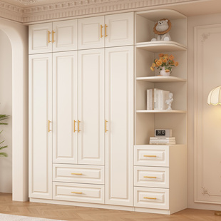 衣柜家用卧室全实木2026新爆款简易组装出租房用儿童衣橱定制柜子