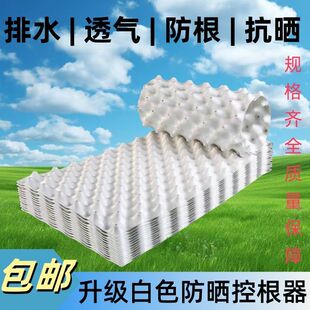 白色排水板植树专用围树板花盆控根器批发螺丝底盘果树盆景控根器