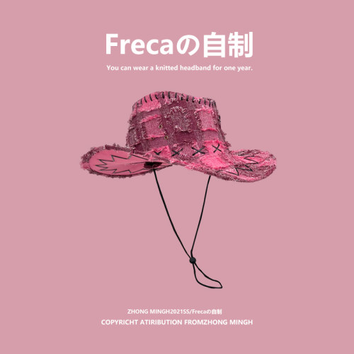 西部牛仔帽子女春夏户外出游