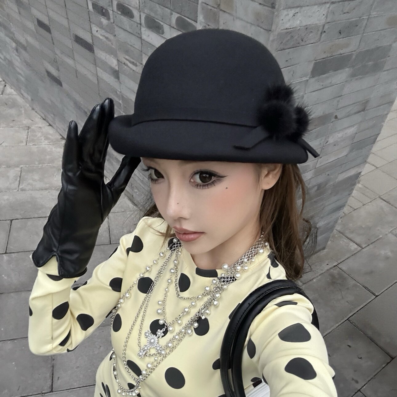 秋冬羊毛呢贝雷帽女显脸小