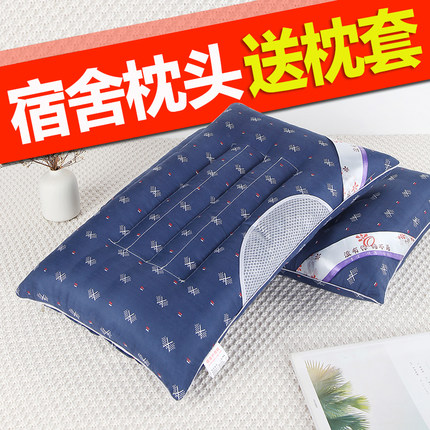 决明子枕头护颈枕单人带枕套学生宿舍简约男睡眠可爱枕芯一对拍2