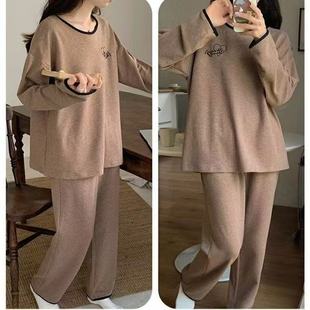 睡衣女秋冬季保暖舒适亲肤德绒长袖长裤可外穿女士家居服套装