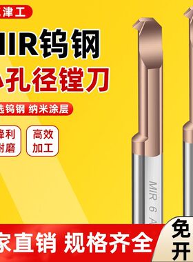 MIR钨钢小径数控抗震微型钢件孔径不锈钢内螺纹硬质合金内孔镗刀