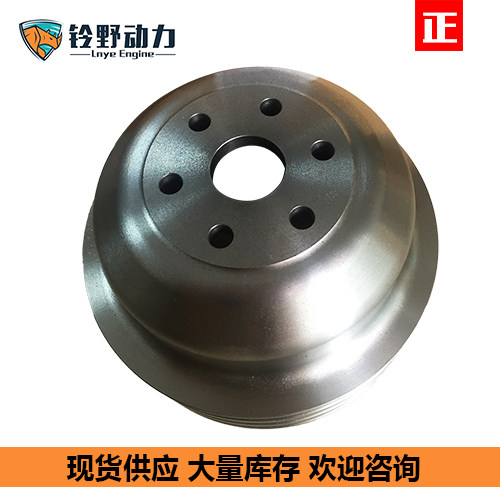 挖掘机SH350A5改小水泵风扇皮带轮CX360B 6HK1T电喷