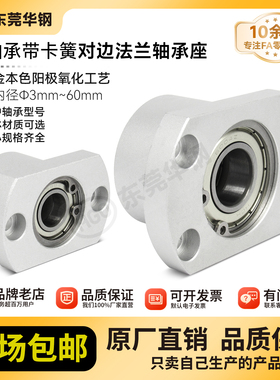 EHH带扣环双轴承对边法兰带座轴承座组件固定座BGCBB BFP21包邮10