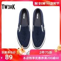 Tweak mùa xuân và mùa hè đôi nam nữ đôi giày lưới thấp cắt giày thông thường lỗ nhẹ một chân đặt giày lười - Giày thấp giày sneaker 