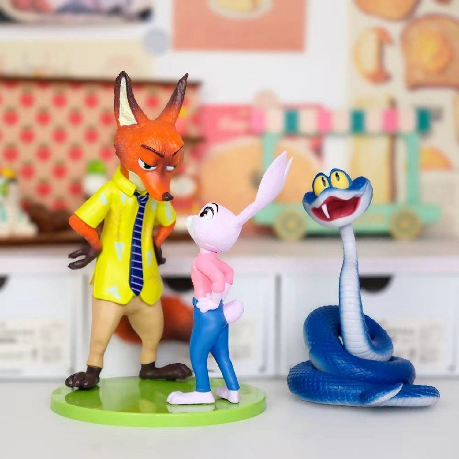 可爱卡通朱迪和尼克动物城周边手办兔蛇生肖动漫车载摆件礼物,模玩/动漫/周边/娃圈三坑/桌游,盒蛋/扭蛋/联名摆件,淘宝优惠券,粉丝福利购,淘宝优惠卷