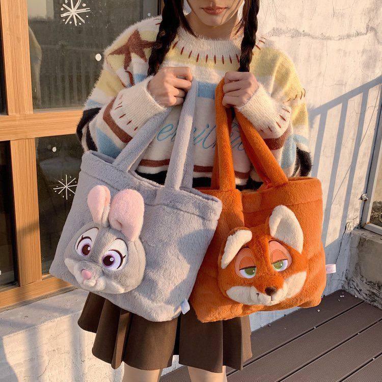 新款动物毛绒包包手提包女生双面毛绒公仔大容量朱迪可爱卡通单肩,玩具/童车/益智/积木/模型,毛绒/玩偶/公仔/布艺类玩具,淘宝优惠券,粉丝福利购,淘宝优惠卷