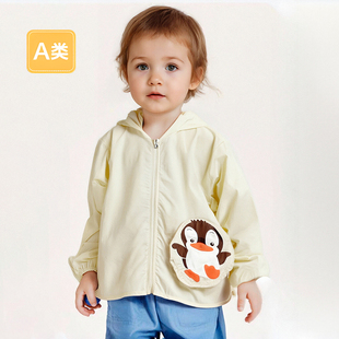 新款 透气防晒衣上衣洋气宝宝外套 外套男女童儿童夏装 婴儿卡通时尚