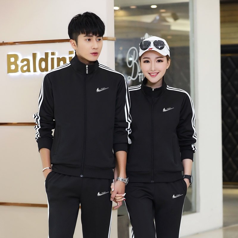 耐克顿运动套装男2025新款春秋薄款立领开衫卫衣情侣装休闲两件套