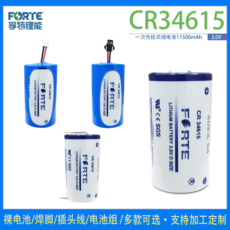 孚特CR34615锂电池3V涡街流量计