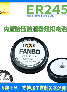 FANSO孚安特ER2450纽扣锂电池3.6V 税控传感器TPMS胎压监测耐高温