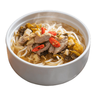 聚口福酸菜小笋肉丝面汤450g方便面汤懒人菜半成品速食汤底