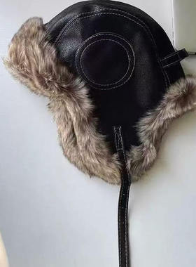 ACME MAN飞行员棉帽雷锋帽冬季户外护耳加绒毛帽子男女同款复古潮