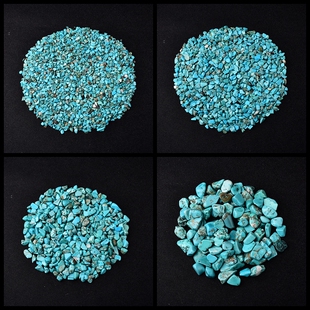 仿绿松石碎料高瓷蓝绿松石碎石核桃封底镶嵌材料绿松石曼扎宝石