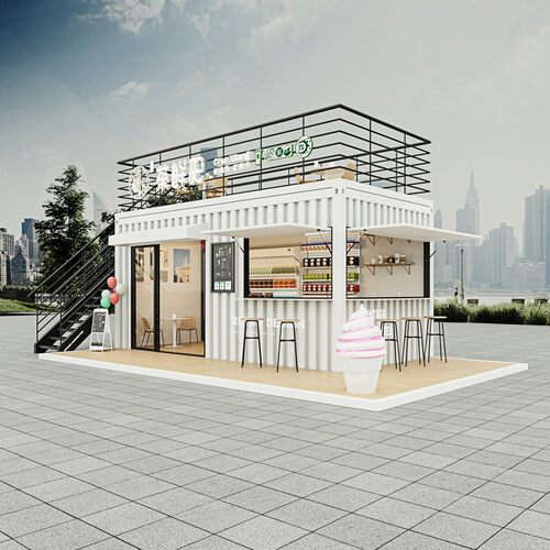 金属雕花板售货岗亭移动房屋活动房浙江源头厂家直售售货亭休息室