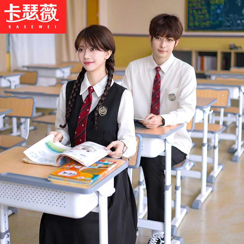 中学生班服秋季学院风合唱演出衬衫裙子JK制服高中生运动会开幕式