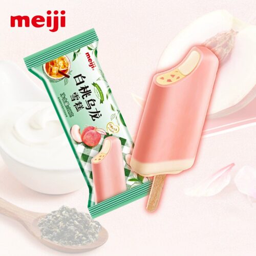 明治白桃乌龙芝士奶盖风味雪糕