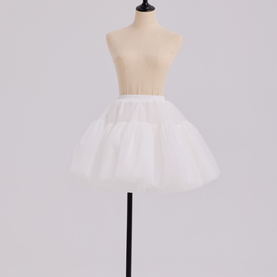 裙撑lolita暴力撑45cm无骨软纱衬裙蓬蓬裙日常百搭狗短洛丽塔裙撑