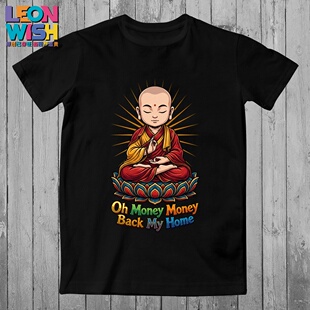 Oh Money Money Back My Home纯棉T恤国潮原创潮牌LEONWISH体恤