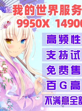 我的世界服务器MC服务器Minecraft高防i9r9VPS租用整合联机开服云