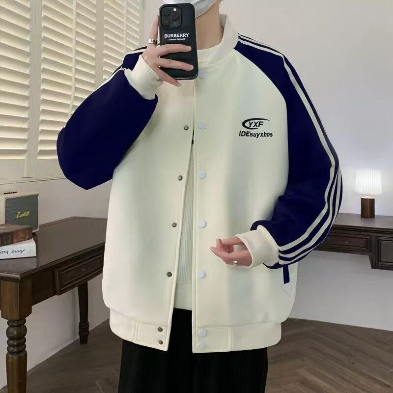 外贸棒球服春秋季外套男美式潮流