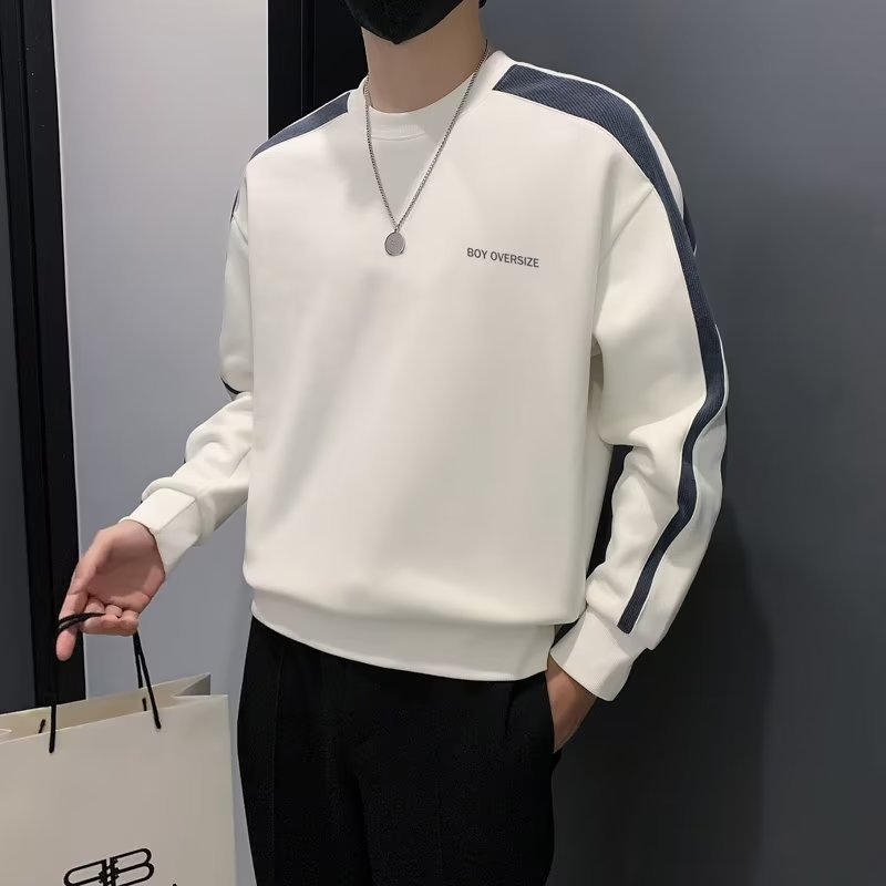 卫衣男春秋款圆领套头外套潮牌