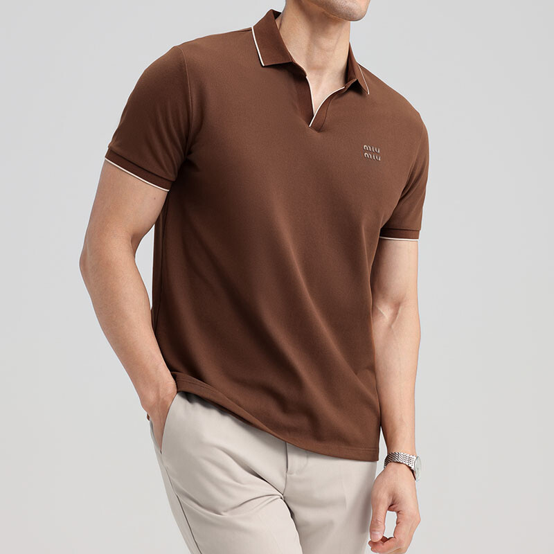 男装Polo衫其它（服饰）2025-04修身丝光基础大众常规青少年日常