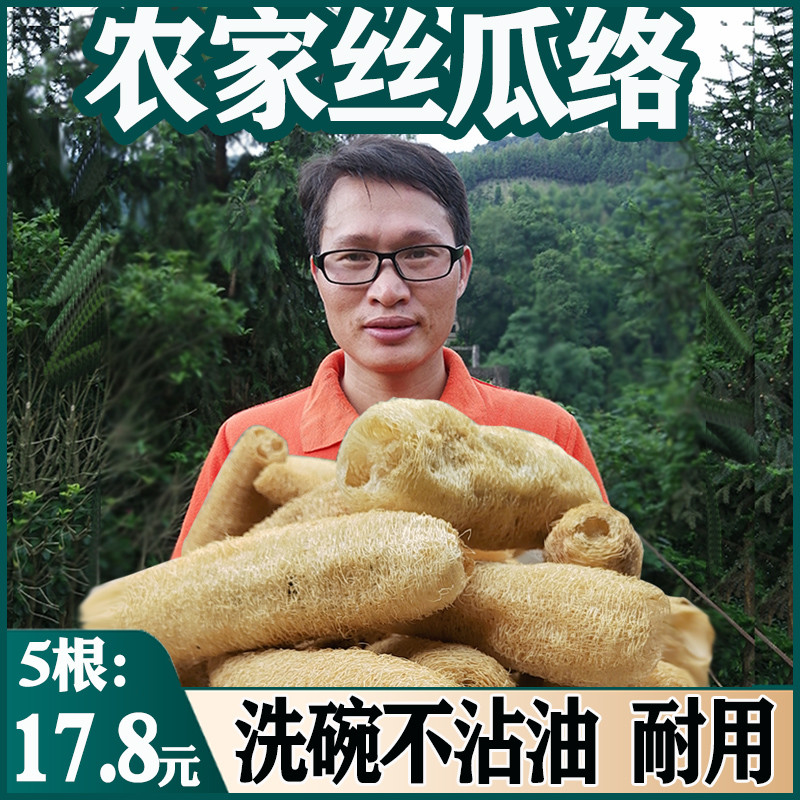 洗锅刷碗纯天然丝瓜络中药材泡水喝下奶通乳可食用洗碗巾洗碗神器