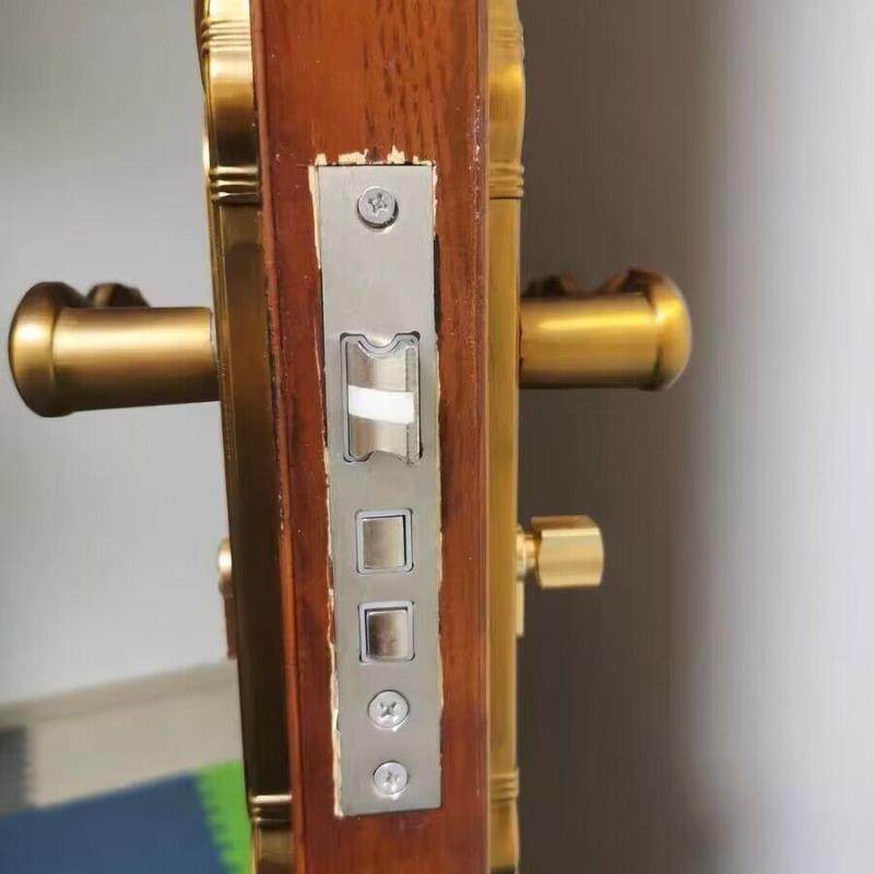 室内木门锁体通用型小50 大50 58静音不锈钢锁舌家用卧室锁芯配.