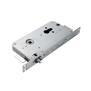 不锈钢304防盗门锁体圆柱方舌头单活双快步阳6068通用大门静音.