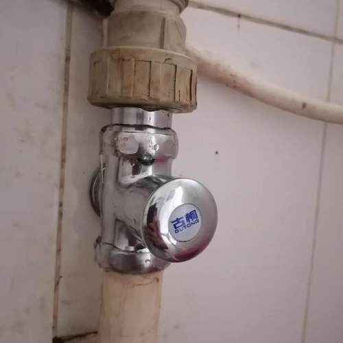 手按冲洗阀厕所阀门公用全铜体厕所旋钮快开式阀门大便延时按压.