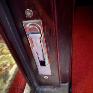 防盗单双孔单元门天地配件不锈钢中控家用双门闩隐藏式门闩婆婆.