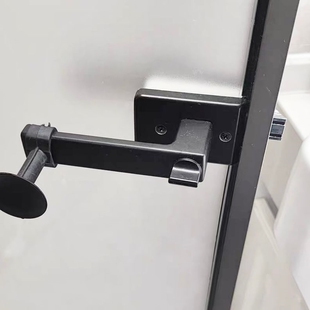 铝合金长方形侧锁玻璃门卫生间平开门锁厨房通用无钥匙卫浴门锁.