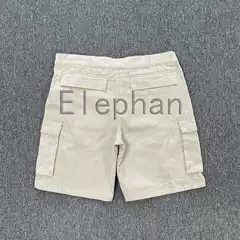 Drill Syna World Shorts Work Shorts Khaki Color Same Style as Central Cee