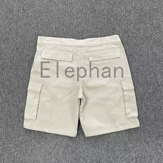 Drill Syna World Shorts Work Shorts Khaki Color Same Style as Central Cee