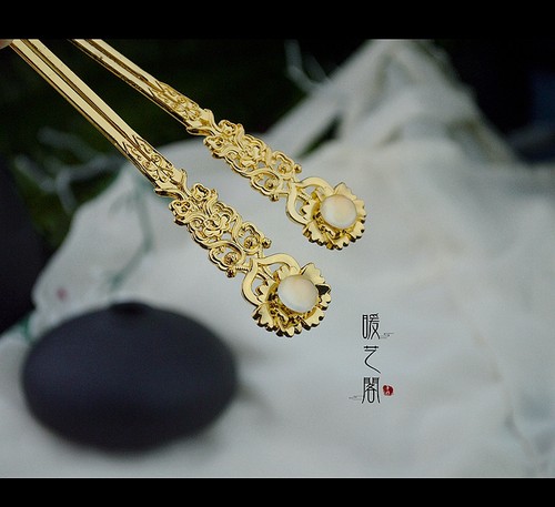 古风供养人镂空日常百搭款发簪子